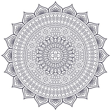 Vektör Hintli Mandala