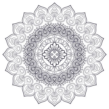 Vektör Hintli Mandala