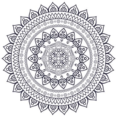 Vektör Hintli Mandala