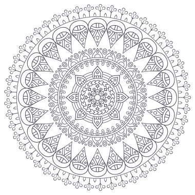 Vektör Hintli Mandala