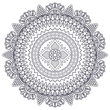 Vektör Hintli Mandala
