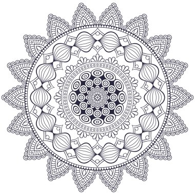 Vektör Hintli Mandala
