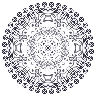Vektör Hintli Mandala