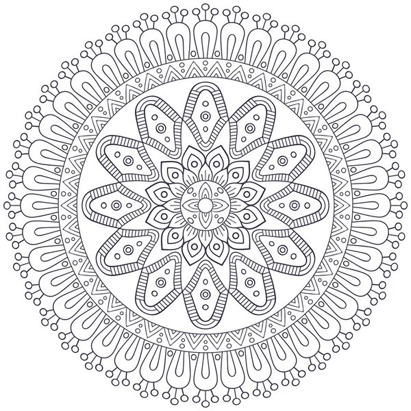 Mandala indiano vettoriale — Vettoriale Stock