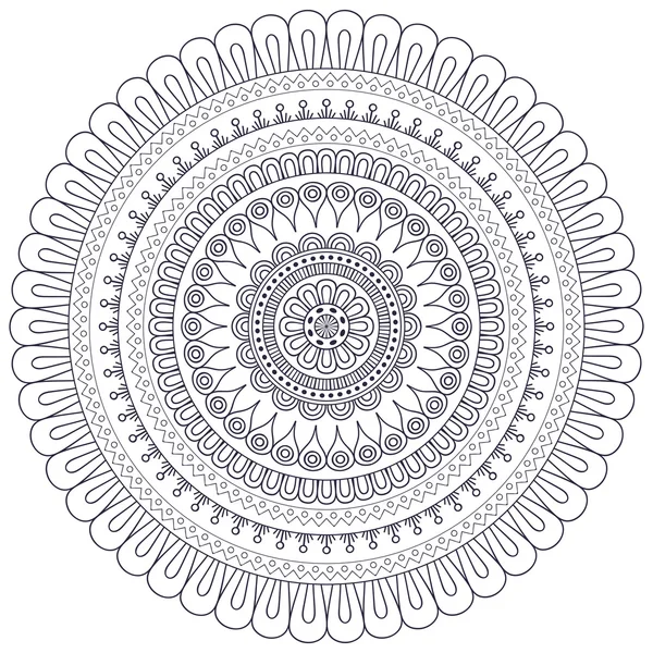 Mandala indiano vettoriale — Vettoriale Stock