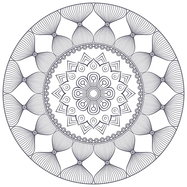 Vetor indiano Mandala — Vetor de Stock