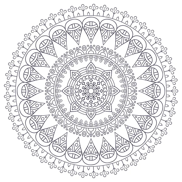 Mandala indiano vettoriale — Vettoriale Stock