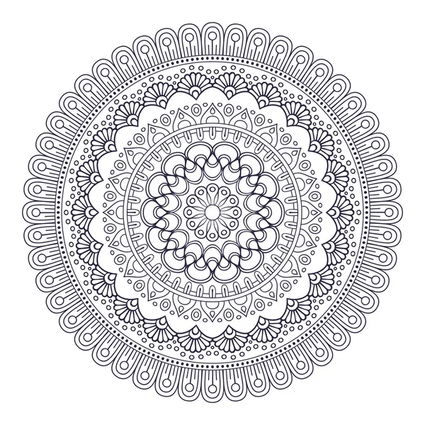 Vectorindiaan Mandala — Stockvector