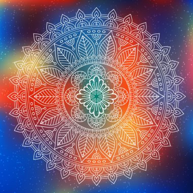 Vektör Hintli Mandala