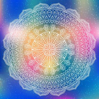 Vektör Hintli Mandala