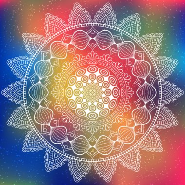 Vektör Hintli Mandala