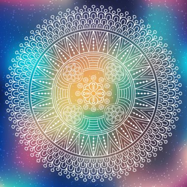 Vektör Hintli Mandala