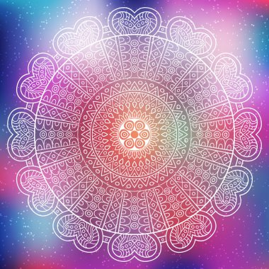 Vektör Hintli Mandala