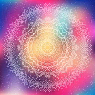 Vektör Hintli Mandala