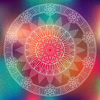 Vektör Hintli Mandala