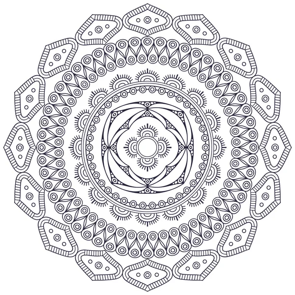 Mandala indiano vettoriale — Vettoriale Stock