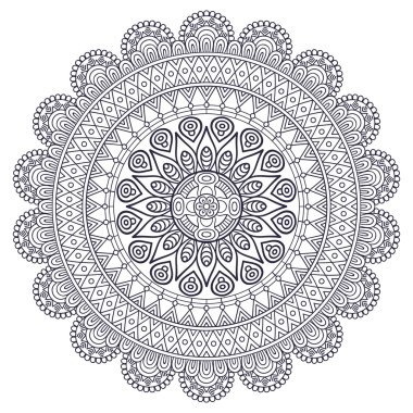 Vektör Hintli Mandala