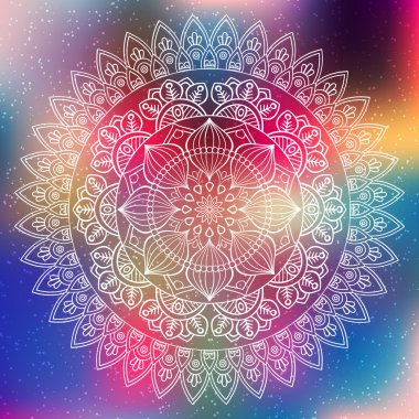 Vektör Hintli Mandala