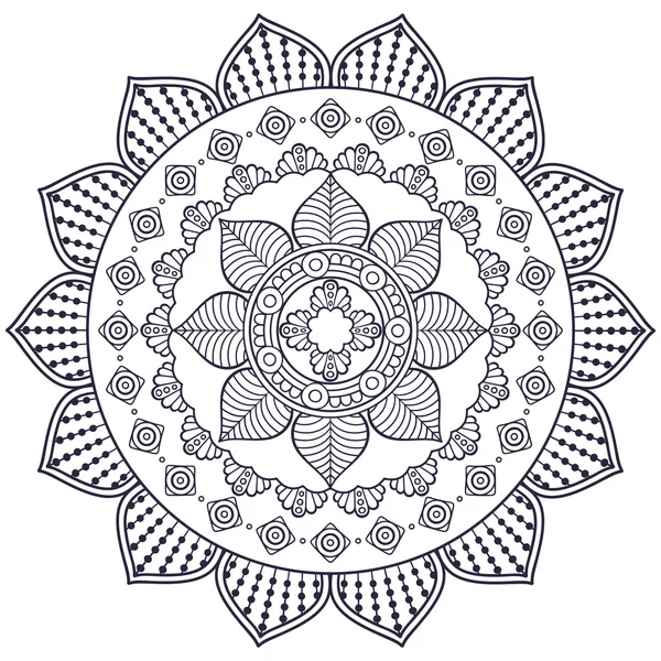 Vectorindiaan Mandala — Stockvector