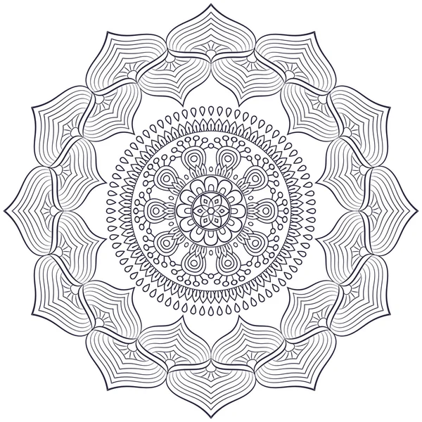 Mandala indiano vettoriale — Vettoriale Stock