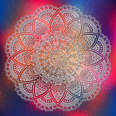Vektör Hintli Mandala