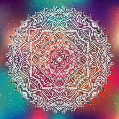 Vektör Hintli Mandala