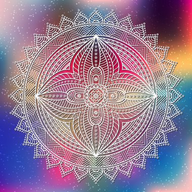 Vektör Hintli Mandala
