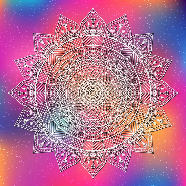 Vektör Hintli Mandala
