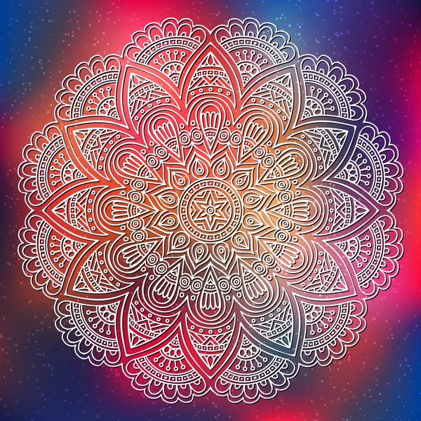 Vektör Hintli Mandala