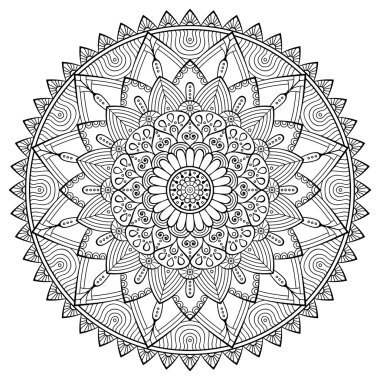Vektör Hintli Mandala