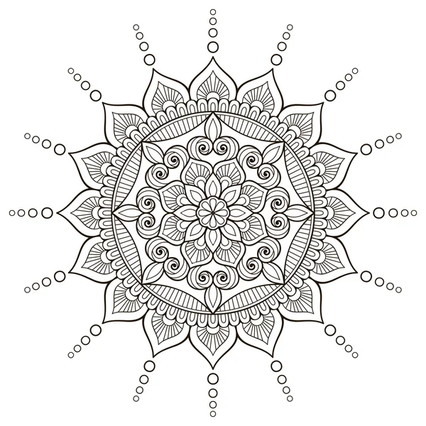 Vector indio Mandala — Vector de stock