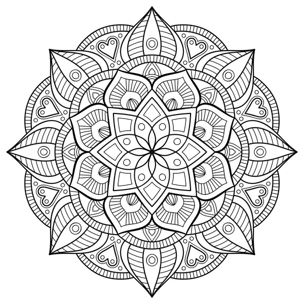 Vectorindiaan Mandala — Stockvector