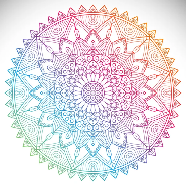 Indiai Mandala vektor — Stock Vector