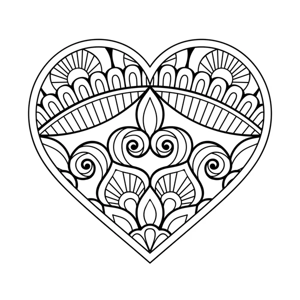 Векторное декоративное сердце — стоковый вектор