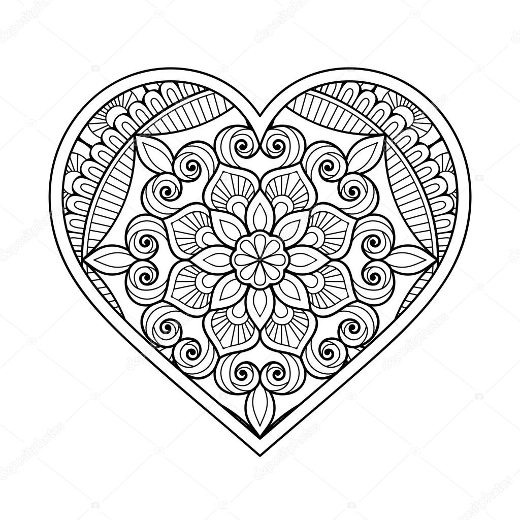 View Ausmalbild Blumen Herz Pictures - ausmalbilder