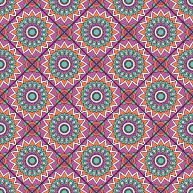 etnik çiçek seamless modeli