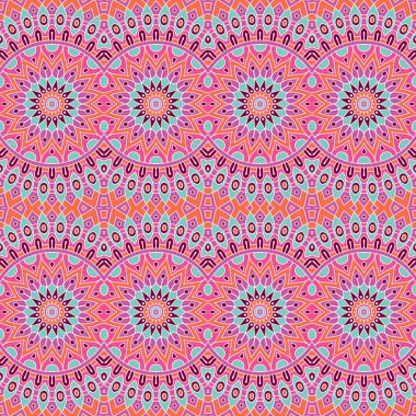 etnik çiçek seamless modeli