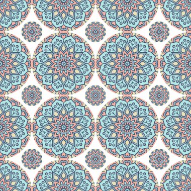 etnik çiçek seamless modeli