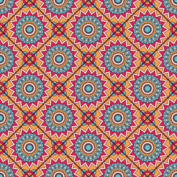 etnik çiçek seamless modeli