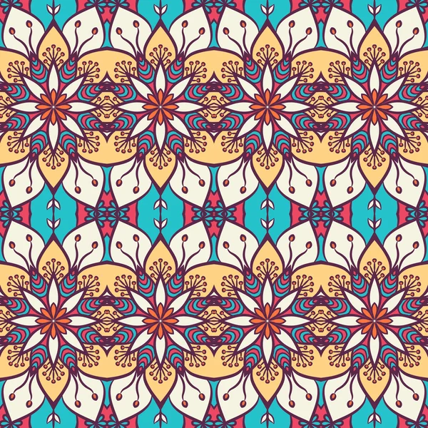 etnik çiçek seamless modeli