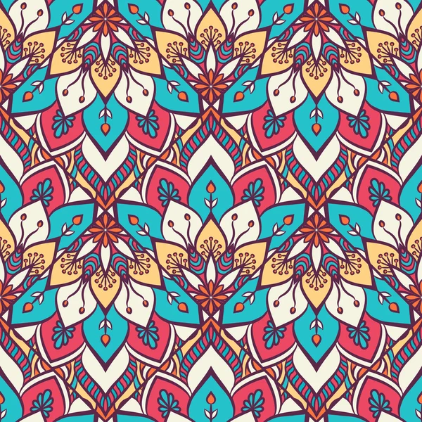 etnik çiçek seamless modeli