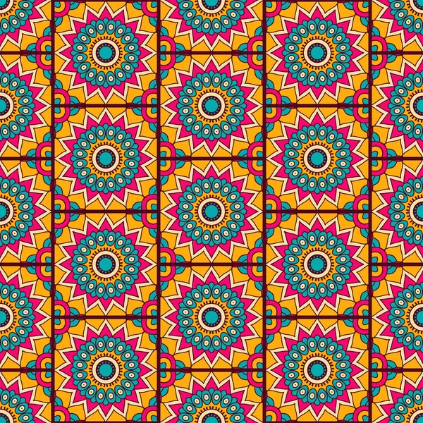 etnik çiçek seamless modeli