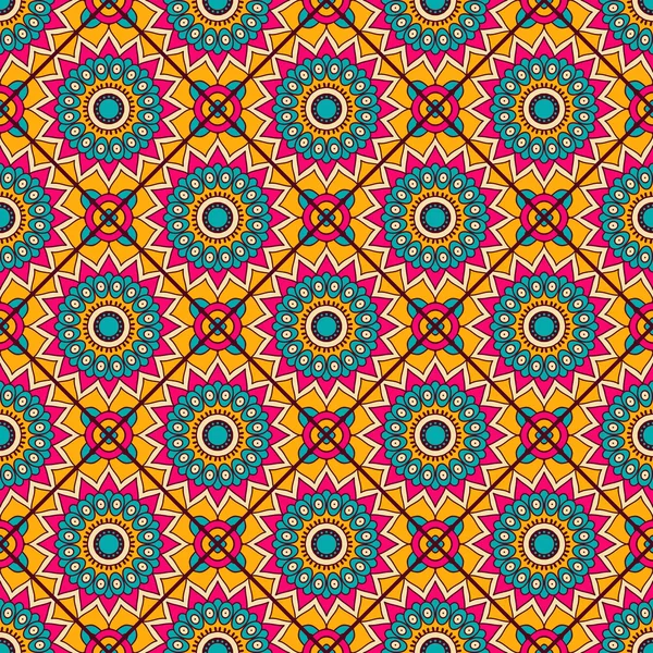 etnik çiçek seamless modeli