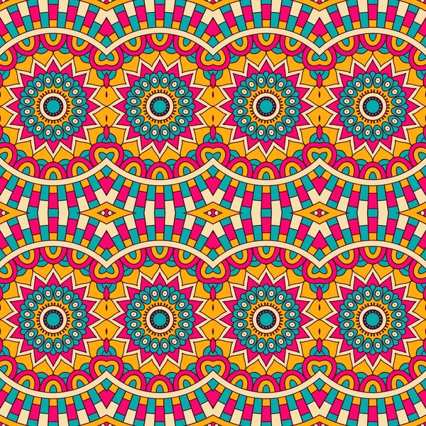 etnik çiçek seamless modeli