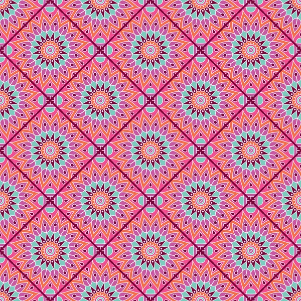 etnik çiçek seamless modeli