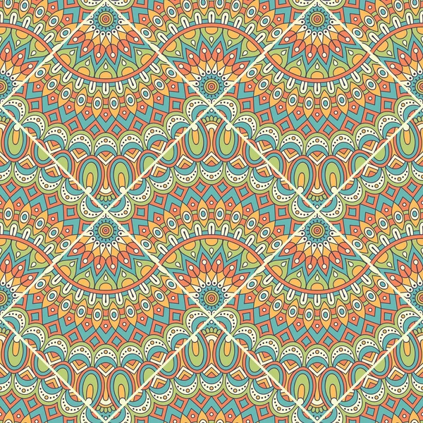 etnik çiçek seamless modeli