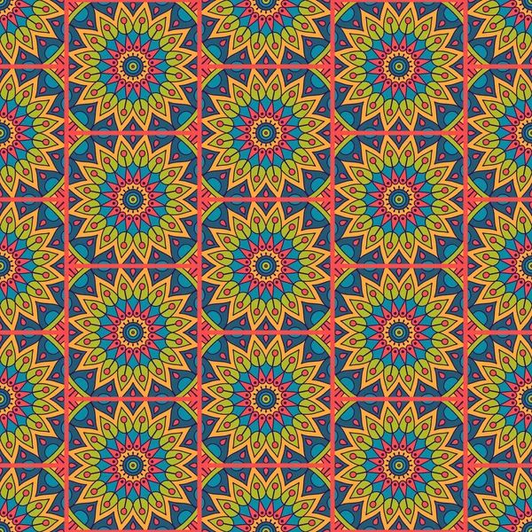 etnik çiçek seamless modeli