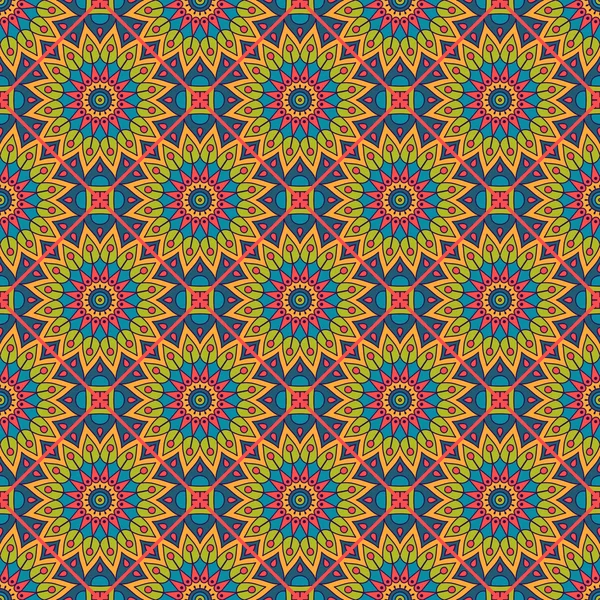 etnik çiçek seamless modeli