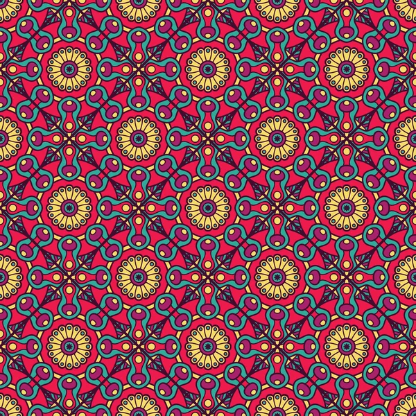 etnik çiçek seamless modeli