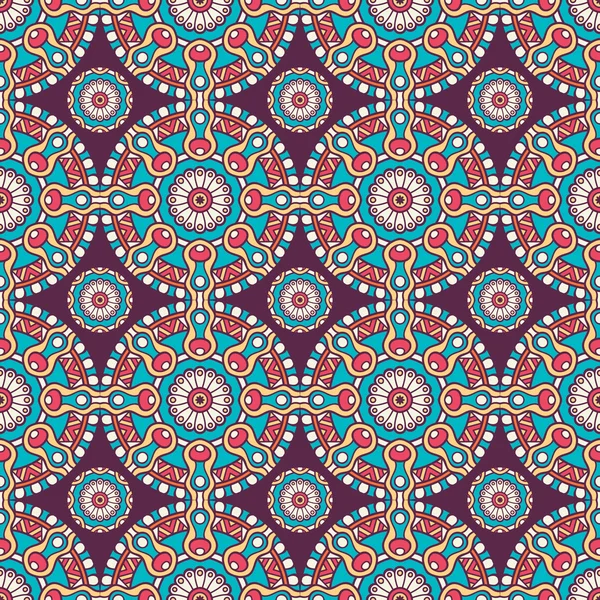 etnik çiçek seamless modeli